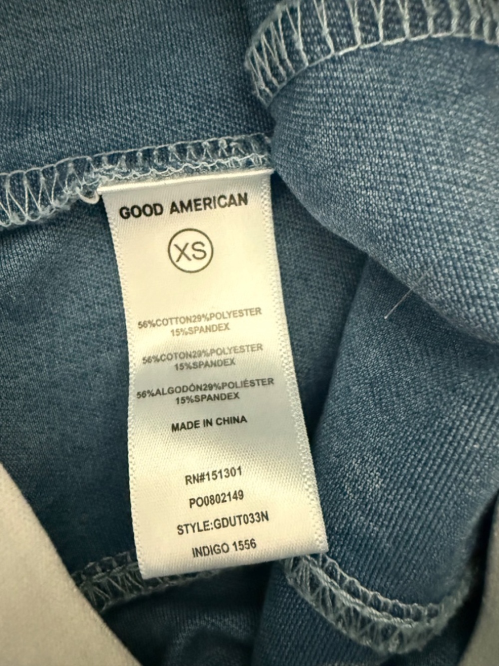 Good American Denim Jumpsuit Fitted Blue One Piece Sleeveless XS - Picture 8 of 15